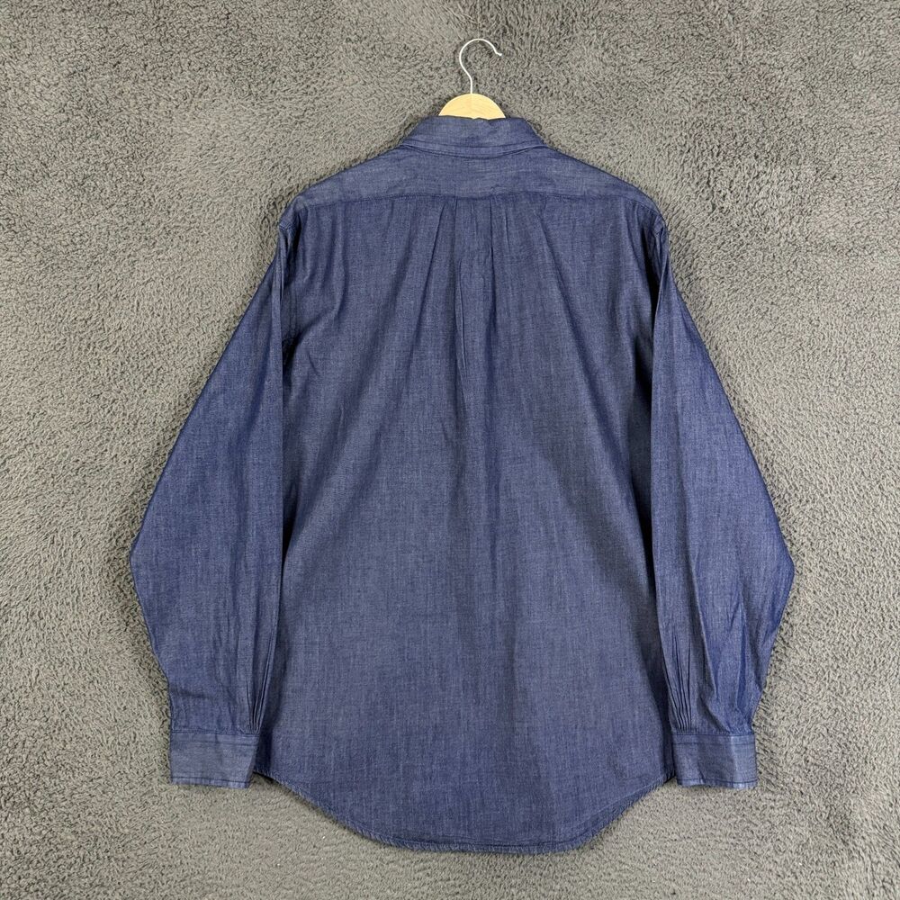 Brooks Brothers Navy Blue Button-Down Casual Shirt - Picture 8 of 13